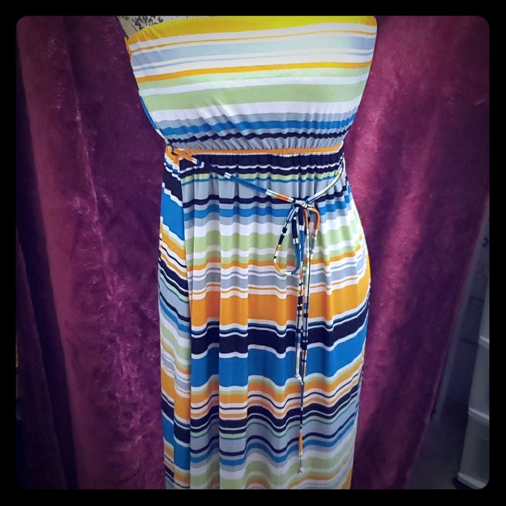 NWOT floor length sleeveless dress